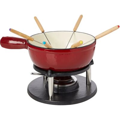 Baumalu Rotes Fondue-Set - Elegant und Gesellig für 6 Baumalu Rotes Fondue-Set - Elegant und Gesellig für 6