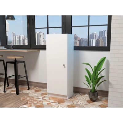 Aparador Belleria TUHOME - Estilo Minimalista, 4 Estantes, Blanco Aparador Belleria TUHOME - Estilo Minimalista, 4 Estantes, Blanco
