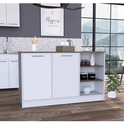 Isla de Cocina Ginger de TuHome Concept - Almacenamiento Espacioso Isla de Cocina Ginger de TuHome Concept - Almacenamiento Espacioso