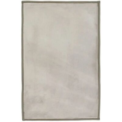 Tapis d'intérieur Flanelle THE DECO FACTORY - 60x120cm - Écru - Microfibre extra-douce - Publicité Tapis d'intérieur Flanelle THE DECO FACTORY - 60x120cm - Écru - Microfibre extra-douce - Publicité