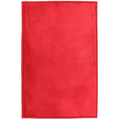 Tapis d'intérieur en Microfibre Rouge - 60x90cm - The Deco Factory - Publicité Tapis d'intérieur en Microfibre Rouge - 60x90cm - The Deco Factory - Publicité