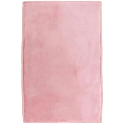 Tapis Flanelle Deco Factory - 60x90cm - Rose - Très doux & Antidérapant - Publicité Tapis Flanelle Deco Factory - 60x90cm - Rose - Très doux & Antidérapant - Publicité