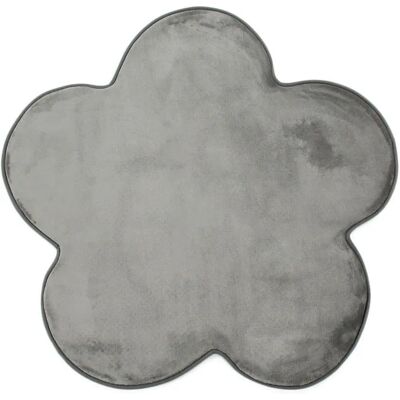Le Tapis en Forme de Cœur en Microfibre - Gris - Publicité Le Tapis en Forme de Cœur en Microfibre - Gris - Publicité