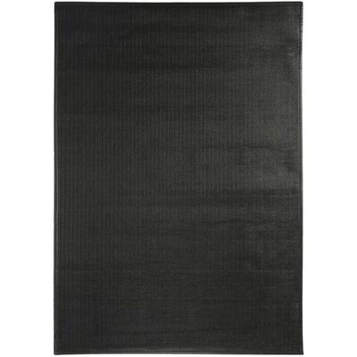 The Deco Factory SKIN - Tapis en cuir tressé - 140x200cm - Noir - Publicité The Deco Factory SKIN - Tapis en cuir tressé - 140x200cm - Noir - Publicité