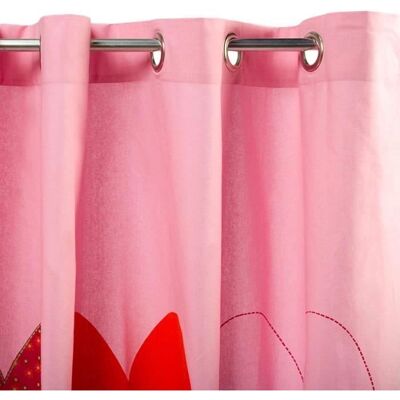 The Deco Factory Rideau en coton rose avec motifs cœur pour chambre d’enfant 150x250cm - Publicité The Deco Factory Rideau en coton rose avec motifs cœur pour chambre d’enfant 150x250cm - Publicité