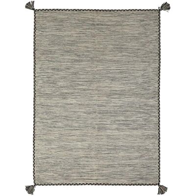 The Deco Factory Sahara - Tapis en coton - 160 x 230 cm - Blanc - Publicité The Deco Factory Sahara - Tapis en coton - 160 x 230 cm - Blanc - Publicité