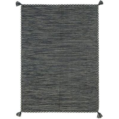 The Deco Factory SAHARA - Tapis 100% coton tissé et tressé - 160 x 230 cm - Gris - Publicité The Deco Factory SAHARA - Tapis 100% coton tissé et tressé - 160 x 230 cm - Gris - Publicité
