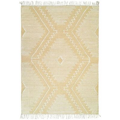 The Deco Factory The Deco Factory Boho Zig Zag - Tapis - Beige - Publicité The Deco Factory The Deco Factory Boho Zig Zag - Tapis - Beige - Publicité