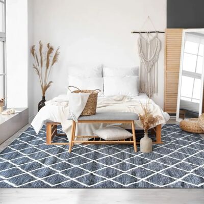 Deco Factory Boho Croisillons - Tapis coton laine épaisse - 160 x 230 cm - Tapis - Publicité Deco Factory Boho Croisillons - Tapis coton laine épaisse - 160 x 230 cm - Tapis - Publicité