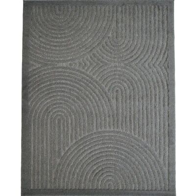 The Deco Factory New Age Deco - Alfombra en relieve gris Art Deco 160x220 - Alfombra The Deco Factory New Age Deco - Alfombra en relieve gris Art Deco 160x220 - Alfombra