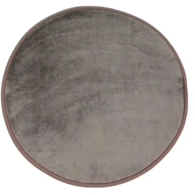 The Deco Factory Flanelle - Tapis Rond extra doux 70cm Taupe - Publicité The Deco Factory Flanelle - Tapis Rond extra doux 70cm Taupe - Publicité