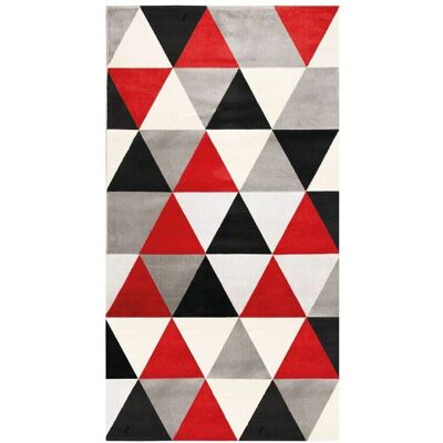 The Deco Factory GEO SCANDI - Tapis scandinave 80x150cm - Rouge - Publicité The Deco Factory GEO SCANDI - Tapis scandinave 80x150cm - Rouge - Publicité