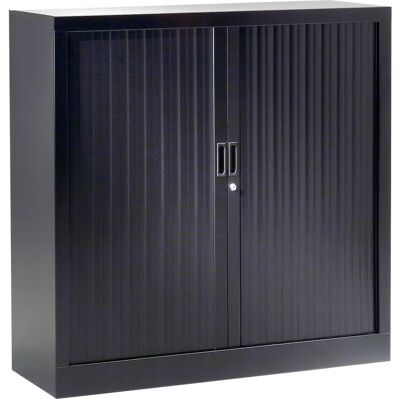 Armoire à rideaux métal JPG - 136x120cm - Noir - Publicité Armoire à rideaux métal JPG - 136x120cm - Noir - Publicité