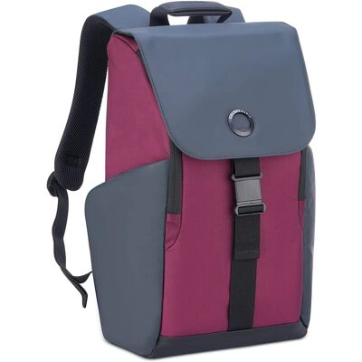 Delsey Paris Securflap Plecak - 21L - Burgundia Delsey Paris Securflap Plecak - 21L - Burgundia