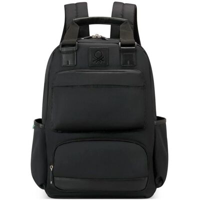 Delsey Paris x United Colors of Benetton Schwarzer Rucksack - Rucksack Delsey Paris x United Colors of Benetton Schwarzer Rucksack - Rucksack