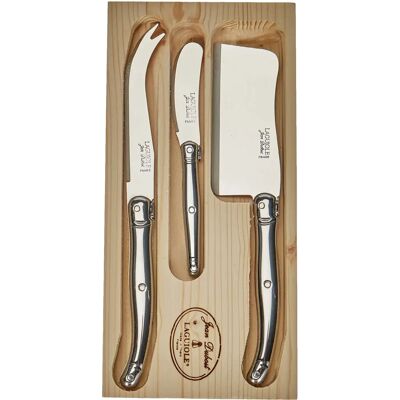Set de 3 cuchillos para queso Laguiole - Acero inoxidable Set de 3 cuchillos para queso Laguiole - Acero inoxidable