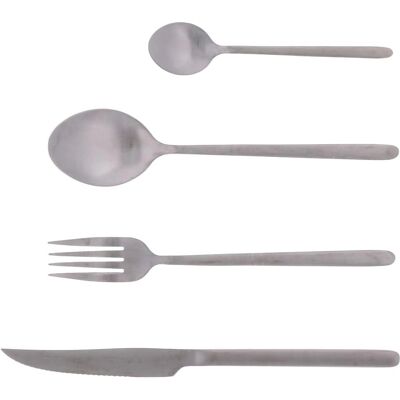 Juego de Cubiertos Satinados Inox Anuradha 16 Piezas - Jean Dubost Juego de Cubiertos Satinados Inox Anuradha 16 Piezas - Jean Dubost