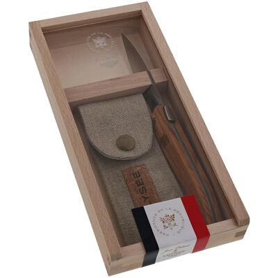 Cuchillo Plegable de Madera de Olivo Jean Dubost - Colección Elysée - Cubiertos Cuchillo Plegable de Madera de Olivo Jean Dubost - Colección Elysée - Cubiertos