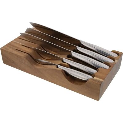 Juego de 5 cuchillos de cocina Jean Dubost con almacenamiento Juego de 5 cuchillos de cocina Jean Dubost con almacenamiento