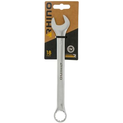 RHINO 18 mm Combinatie Moersleutel - Hoogwaardig Gereedschap RHINO 18 mm Combinatie Moersleutel - Hoogwaardig Gereedschap