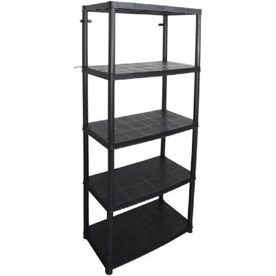 Cogex Estantería - 5 Estantes - 71 x 38 x 170 cm - Negro Cogex Estantería - 5 Estantes - 71 x 38 x 170 cm - Negro