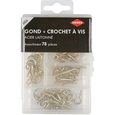 COGEX - 85272 - gouden scharnier - 78 stuks - Hinge set COGEX - 85272 - gouden scharnier - 78 stuks - Hinge set