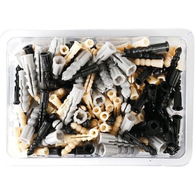 COGEX 85336 Set kunststof pluggen - Verschillende kleuren - 200 stuks COGEX 85336 Set kunststof pluggen - Verschillende kleuren - 200 stuks