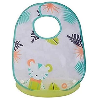 Bavoir Bébé Confort - Poche en Plastique Détachable - Textile Doux Bavoir Bébé Confort - Poche en Plastique Détachable - Textile Doux