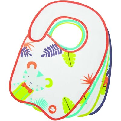 Bavoirs Bebe Confort - Lot de 5, Coton & Plastique, 4-24 Mois Bavoirs Bebe Confort - Lot de 5, Coton & Plastique, 4-24 Mois