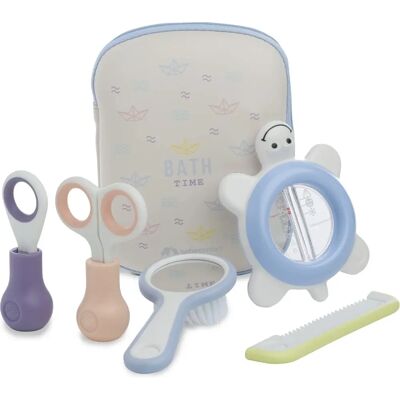 Kit de Cuidados do Bebê Bébé Confort - Termômetro Tartaruga e Estojo de Viagem Kit de Cuidados do Bebê Bébé Confort - Termômetro Tartaruga e Estojo de Viagem
