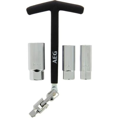 AEG Adjustable Spark Plug Wrench - 14/16/21 mm, Stainless Steel AEG Adjustable Spark Plug Wrench - 14/16/21 mm, Stainless Steel