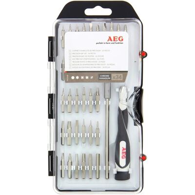 Set di cacciaviti di precisione AEG - 34 punte Set di cacciaviti di precisione AEG - 34 punte