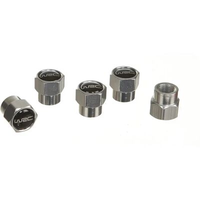WRC - Conjunto de 5 tampas de válvula para veículos - Parte externa WRC - Conjunto de 5 tampas de válvula para veículos - Parte externa