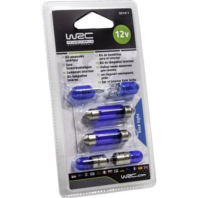 WRC 007417 Lampadina auto - Interno blu - Set da 6 WRC 007417 Lampadina auto - Interno blu - Set da 6