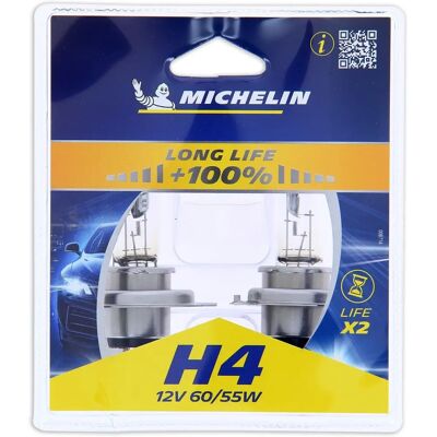 Michelin 008714 Long-range H4 Halogen Bulb - Automotive Headlight Michelin 008714 Long-range H4 Halogen Bulb - Automotive Headlight