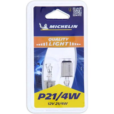 Set de 2 bombillas Michelin 008782 - P21/4W 12V Set de 2 bombillas Michelin 008782 - P21/4W 12V