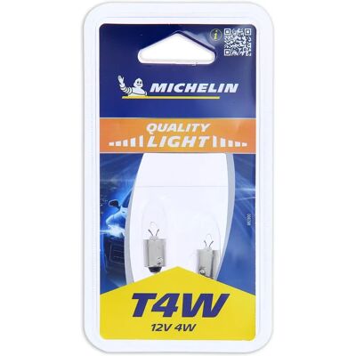Conjunto de bombillas Michelin 8788 - T4W 12V para luces frontales y tablero Conjunto de bombillas Michelin 8788 - T4W 12V para luces frontales y tablero