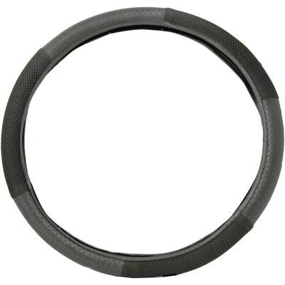 Carlinea Steering Wheel Cover - Black - 350-380mm - Steer Protect Carlinea Steering Wheel Cover - Black - 350-380mm - Steer Protect
