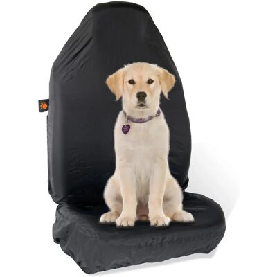 Fidelami Front Seat Cover for Dogs - Seat Protector - Black - Polyester Fidelami Front Seat Cover for Dogs - Seat Protector - Black - Polyester