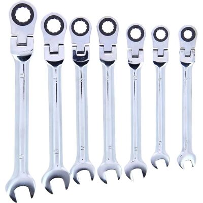 Juego de 7 Llaves de Carraca Precision Steel 211444 - Kit de Herramientas Juego de 7 Llaves de Carraca Precision Steel 211444 - Kit de Herramientas