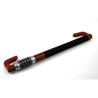Barre Antivol CARTEC - Réglable en Acier pour Pédale/Volant - Noir Barre Antivol CARTEC - Réglable en Acier pour Pédale/Volant - Noir