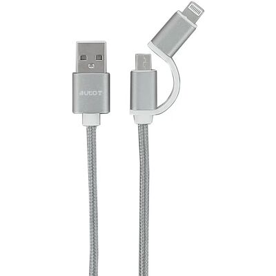 AUTO-T - Cble plat 2 en 1 - micro-USB - cabo AUTO-T - Cble plat 2 en 1 - micro-USB - cabo