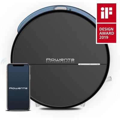 Rowenta RR7455WH - Preto - Aspirador robot Rowenta RR7455WH - Preto - Aspirador robot