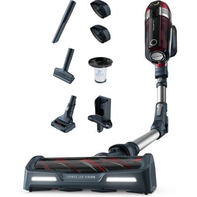 Rowenta RH9877 - Gris, Rouge - Aspirateur balai 2-en-1 - Publicité Rowenta RH9877 - Gris, Rouge - Aspirateur balai 2-en-1 - Publicité