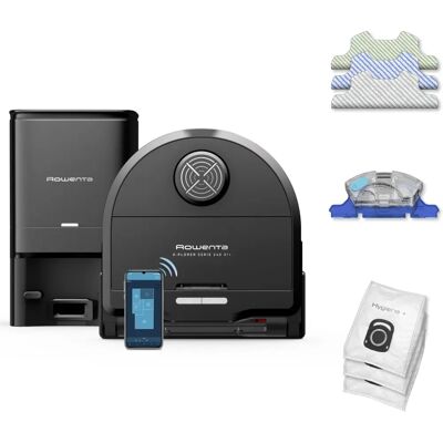 Rowenta RR9695WH - Preto - Aspirador Robô Rowenta RR9695WH - Preto - Aspirador Robô