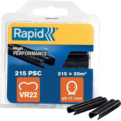 Punti metallici Rapid VR22 Neri - 215 pezzi Punti metallici Rapid VR22 Neri - 215 pezzi