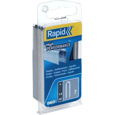 Rapid Galvanized Cable Staples - 14mm, 960 pcs Rapid Galvanized Cable Staples - 14mm, 960 pcs