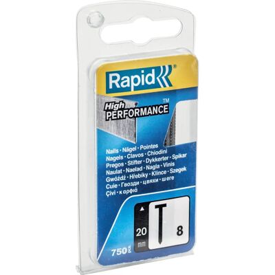 Rapid 40109534 Nails 20mm - High-Performance Steel - 750 pcs Rapid 40109534 Nails 20mm - High-Performance Steel - 750 pcs