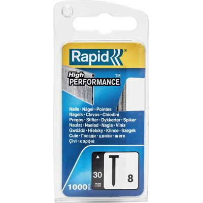 Chiodi Rapid 30mm - Per pistola chiodatrice - 1000 Unità Chiodi Rapid 30mm - Per pistola chiodatrice - 1000 Unità