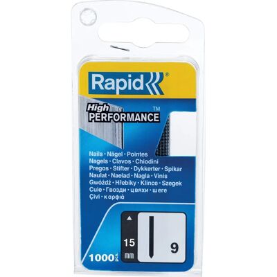 Chiodini senza testa Rapid 40109538 9/15mm - Scatola stretta Chiodini senza testa Rapid 40109538 9/15mm - Scatola stretta